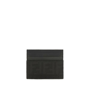 Fendi Schwarzes Portemonnaie aus Polyester