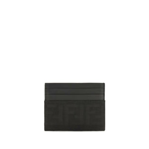 Fendi Schwarzes Portemonnaie aus Polyester