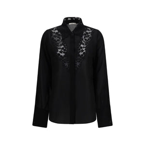 Fendi Schwarze Seidenbluse