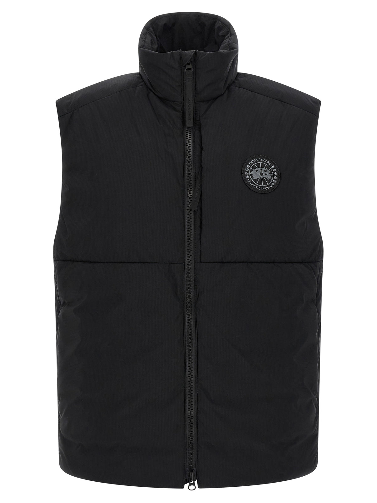 Canada Goose Schwarze ärmellose Jacke aus Polyamid