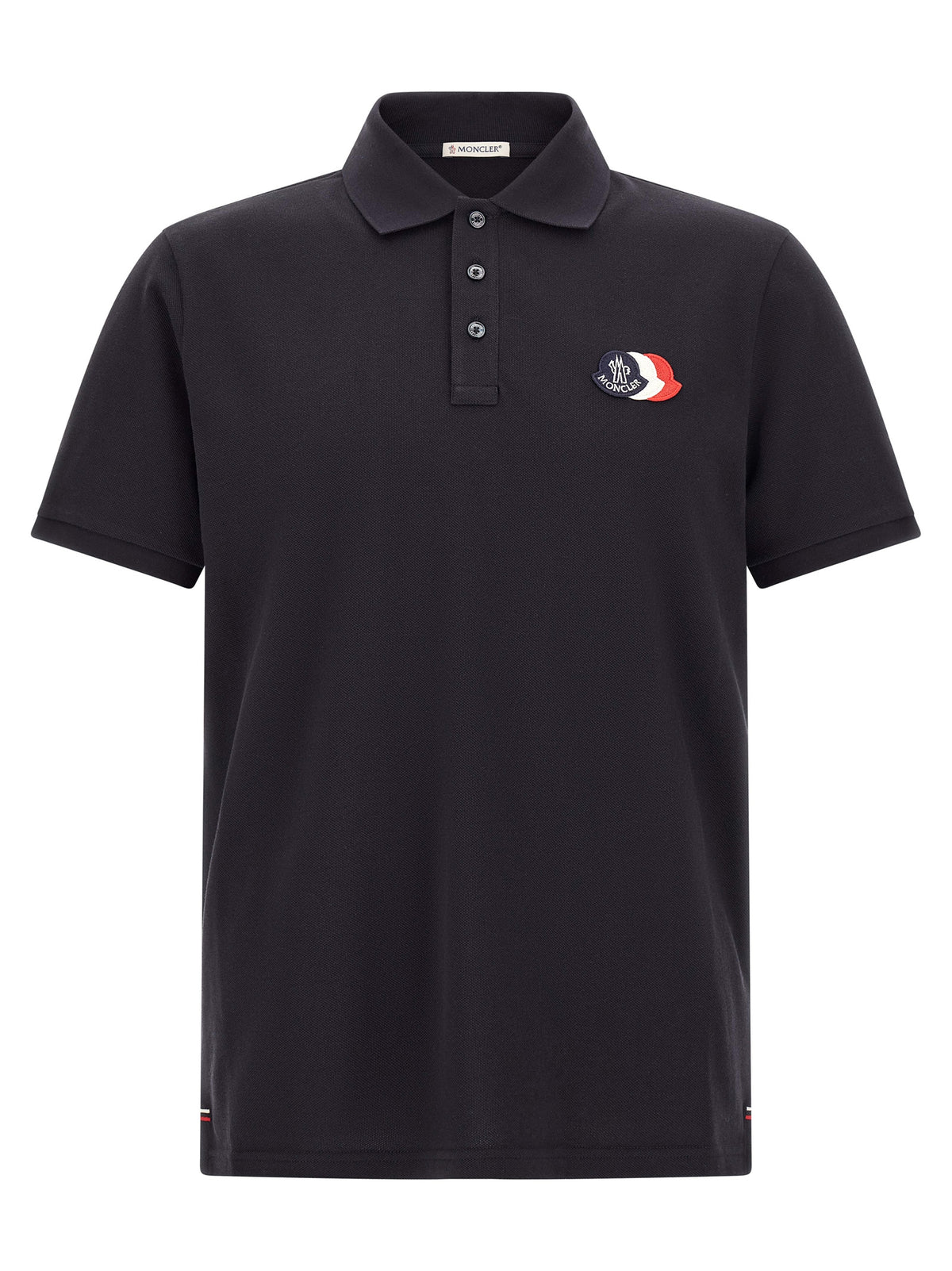 Moncler Blaues Baumwoll-Polohemd