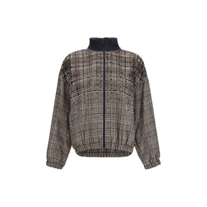 Brunello Cucinelli Beige Polyamid Steppjacke