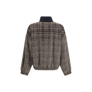 Brunello Cucinelli Beige Polyamid Steppjacke