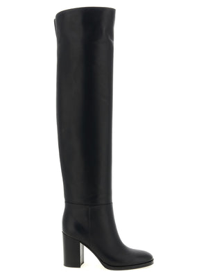 Gianvito Rossi Schwarzes Kalbsleder Over-the-Knee