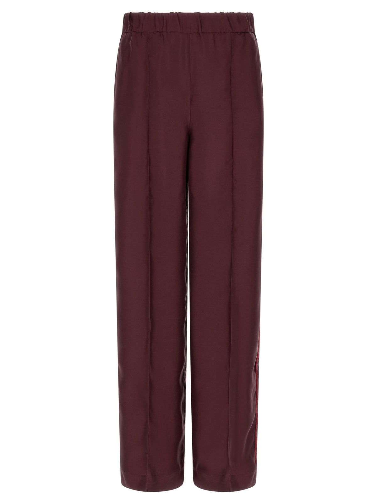 F.R.S. - FOR RESTLESS SLEEPERS Bordeaux Seiden-Freizeithose