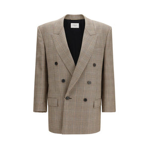 Saint Laurent Beige Woll-Blazer Oves Aries