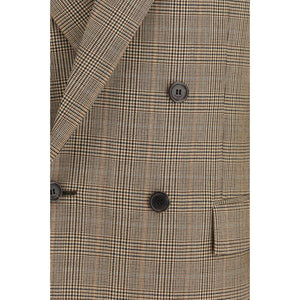 Saint Laurent Beige Woll-Blazer Oves Aries