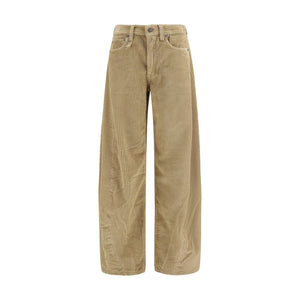 R13 Braune Baumwolljeans im Relaxed Fit