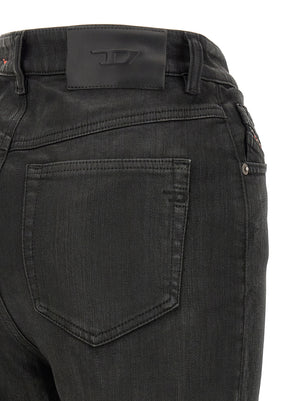 Diesel Schwarze Baumwoll-Jeans im Slim Fit