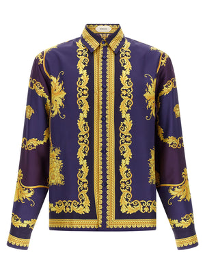 Versace Mehrfarbige Seidenbluse