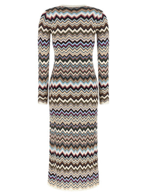 Missoni Rotes Viskose-Midikleid