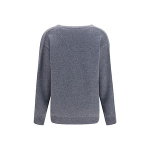 Valentino Garavani Grauer Kaschmirpullover