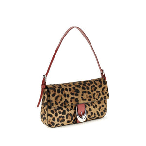 Staud Beige Kalbsleder Bos Taurus Schultertasche