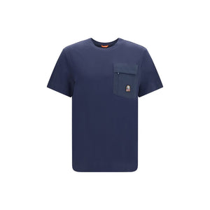 Parajumpers Blaues Baumwoll-Sportswear-T-Shirt