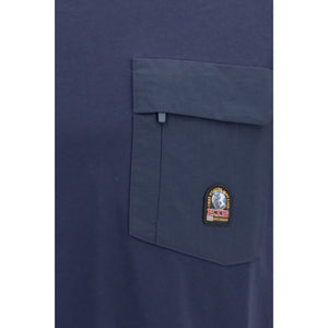 Parajumpers Blaues Baumwoll-Sportswear-T-Shirt
