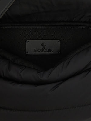 Moncler Schwarze Schultertasche aus Polyamid
