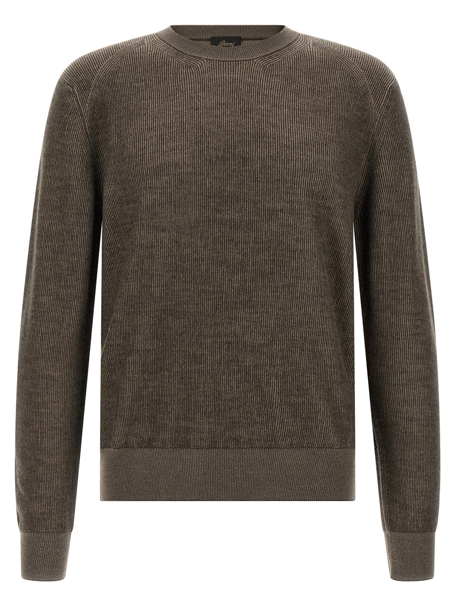 Brioni Brauner Kaschmir-Strickjacke