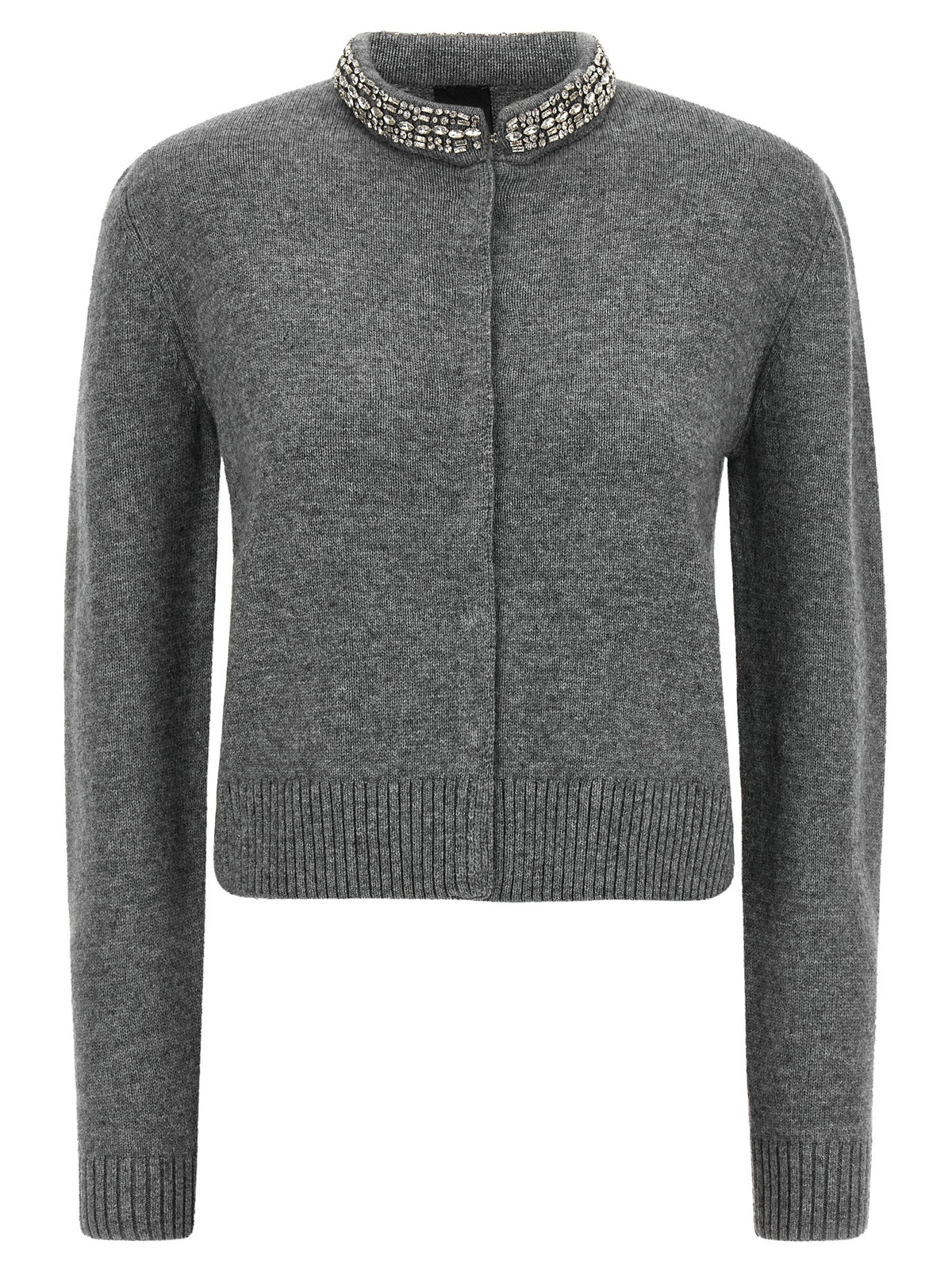PINKO Grauer Wollcardigan