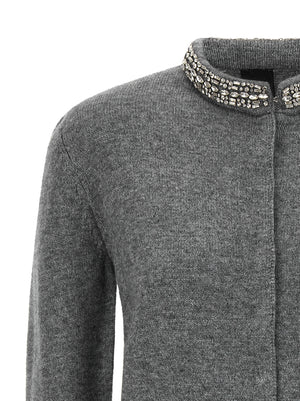 PINKO Grauer Wollcardigan