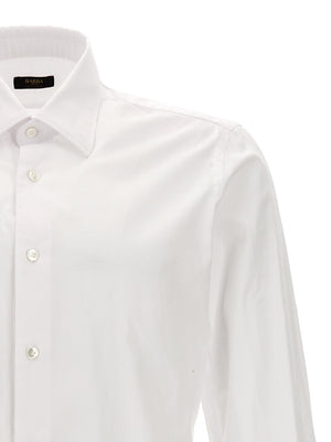 Barba Napoli Weiße Baumwollbluse