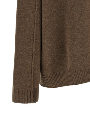 BE YOU Brauner Kaschmir-Strickjacke