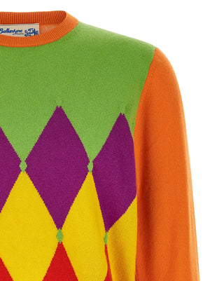Ballantyne Orange Kaschmir Cardigan