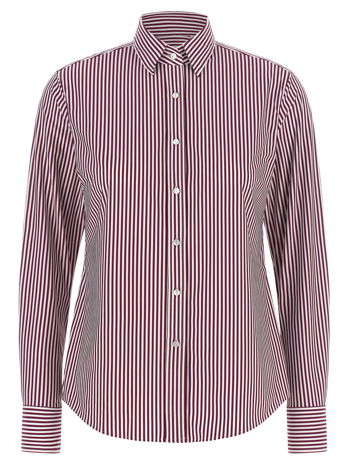 XACUS Bordeaux Polyamid-Bluse