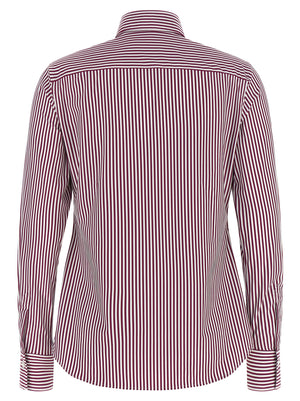 XACUS Bordeaux Polyamid-Bluse
