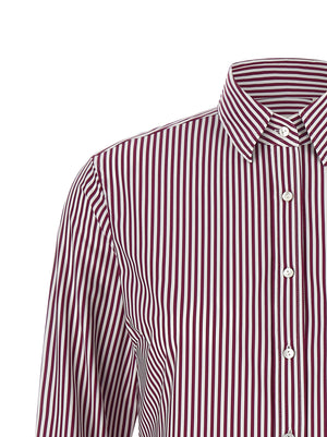XACUS Bordeaux Polyamid-Bluse