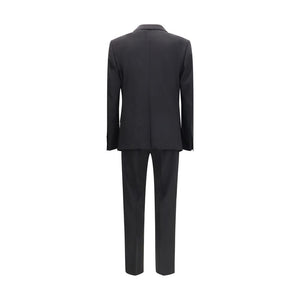 Dolce & Gabbana Anzug Aries aus schwarzer Wolle, zweiteilig