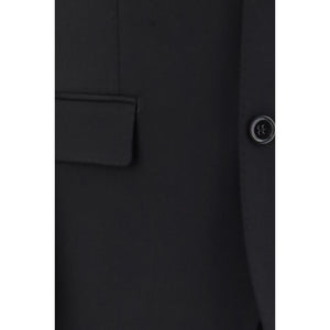 Dolce & Gabbana Anzug Aries aus schwarzer Wolle, zweiteilig