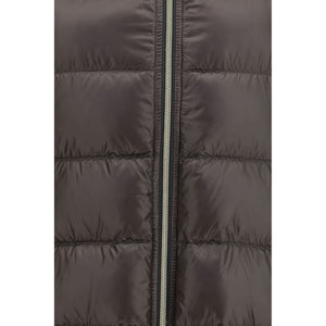 Herno Graue Polyester-Jacke in voller Länge