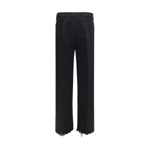 Rick Owens Schwarze Baumwoll-Schlagjeans