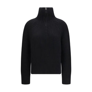 Allude Schwarzer Kaschmirpullover