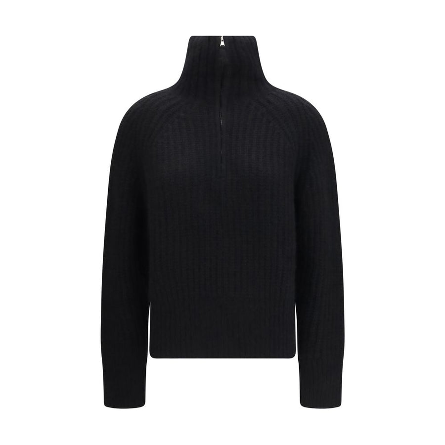 Allude Schwarzer Kaschmirpullover