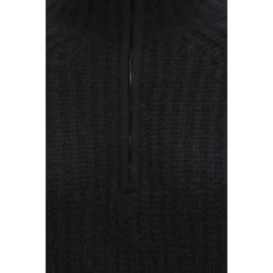 Allude Schwarzer Kaschmirpullover