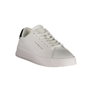 Tommy Hilfiger Herren-Sneaker aus weißem Polyurethan