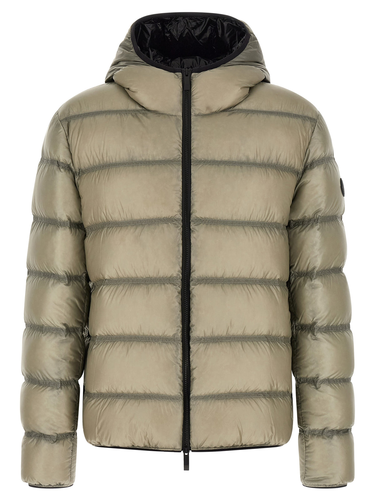 Moncler Beige Polyamid Steppjacke