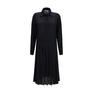 Fendi Schwarzes Seiden-Casual-Kleid