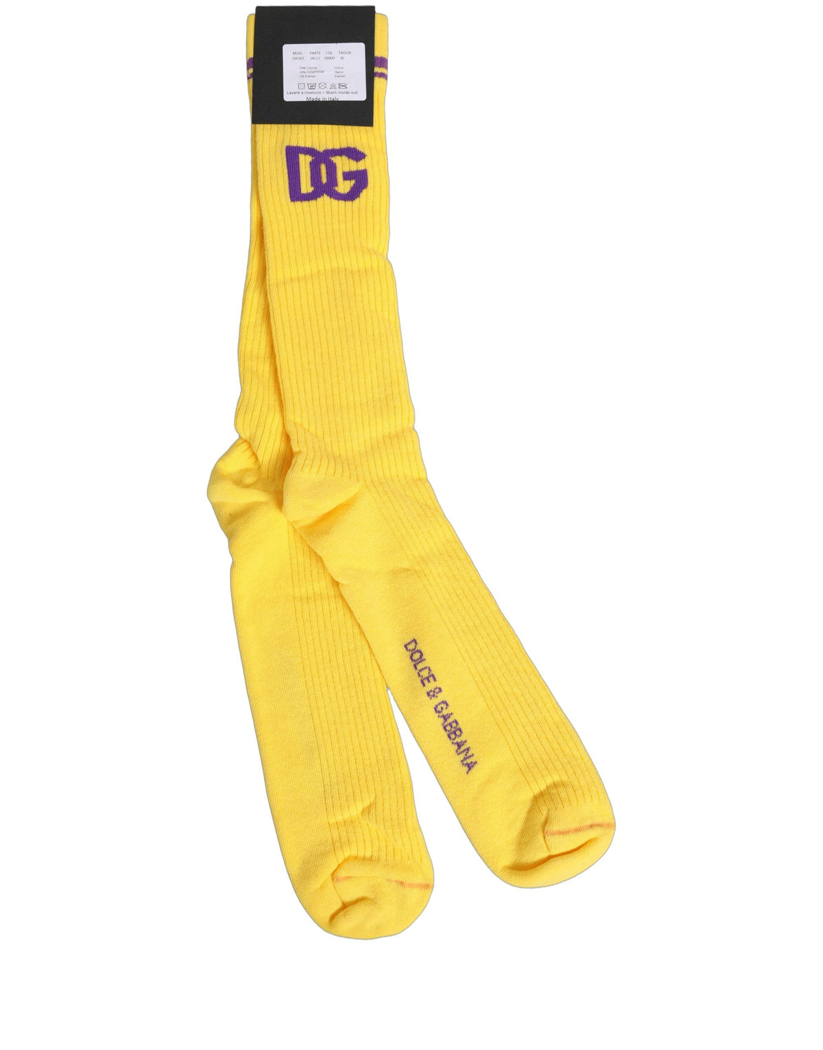 Dolce & Gabbana Herren Socken mit DG-Logo über der Wade