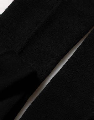 Dolce & Gabbana Schwarze Wollstretch-Strumpfhose Accessoire Socken