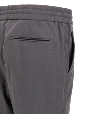 Brioni Graue Woll-Freizeithose