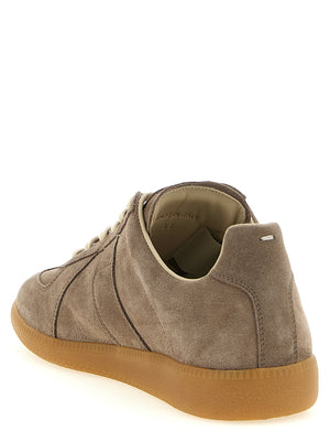 Maison Margiela Beige Kalbsleder Low-Top-Sneaker