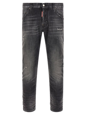 Dsquared² Graue Skinny Jeans aus Baumwolle