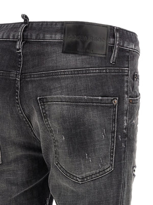 Dsquared² Graue Skinny Jeans aus Baumwolle