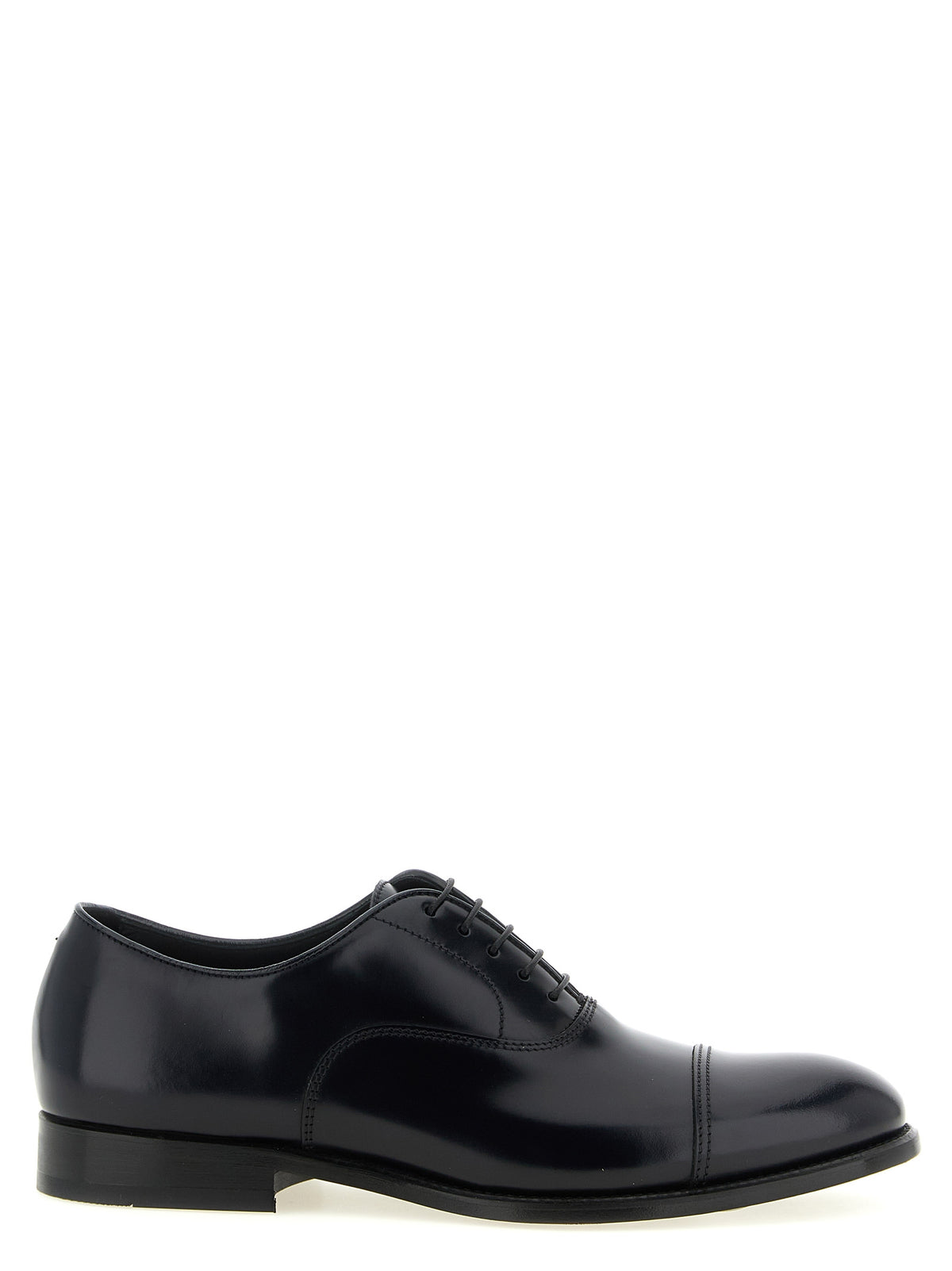 Doucal's Schwarze Oxford- und Derby-Schuhe aus Lammleder