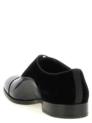 Doucal's Schwarze Oxford- und Derby-Schuhe aus Lammleder
