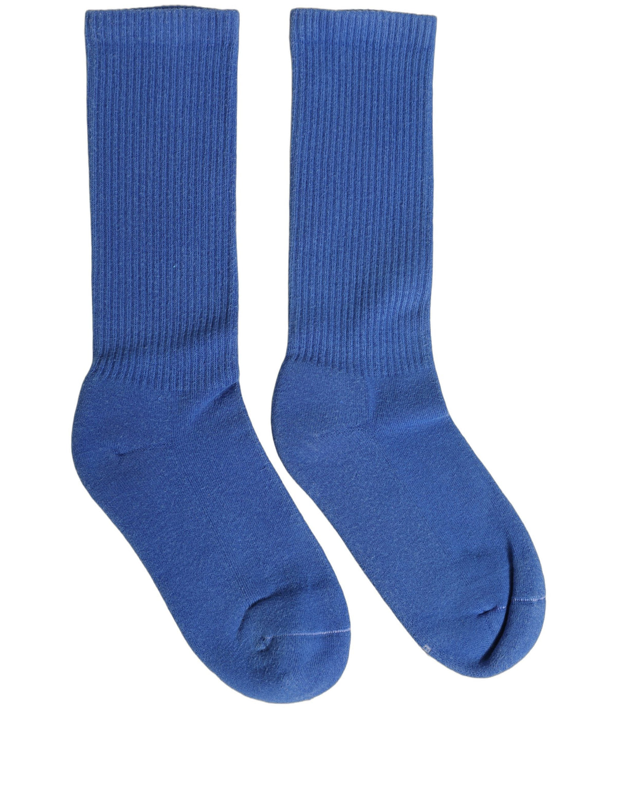 Dolce & Gabbana Damen Socken aus Baumwolle, gerippt, mittellang, Blau