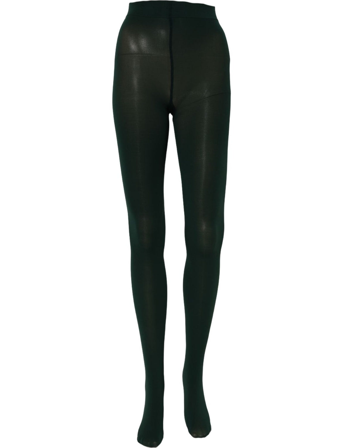Dolce & Gabbana Dunkelgrüne Nylon-Strumpfhose Söckchen