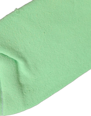 Dolce & Gabbana Grüne gerippte Baumwollsocken für Damen, mittellang